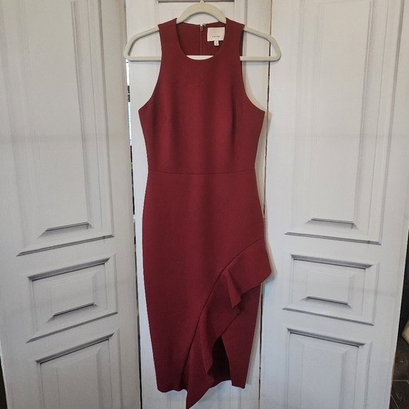 CINQ A SEPT Piper Ruffle Sheath Dress - Picture 3 of 12